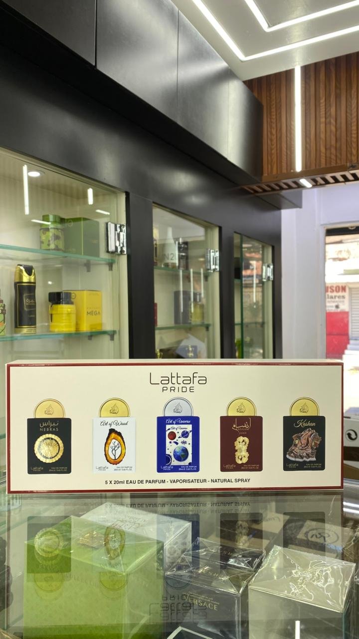 TRAVEL SET ( LATTAFA PRIDE - ART OF UNIVERSE ) ( 20ML X5 PIEZAS) EDP