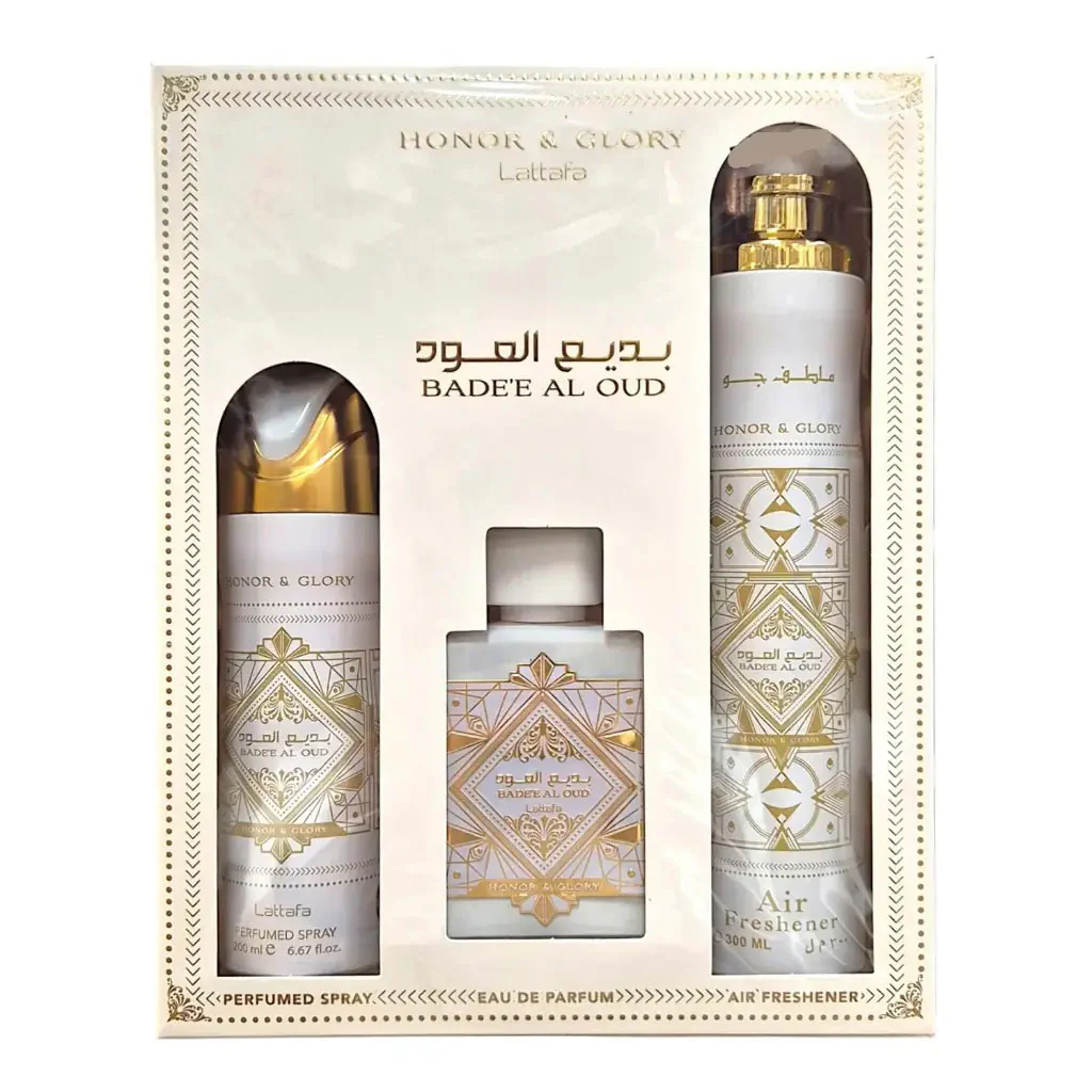 GIFT SET LATTAFA (BADEE AL OUD HONOR & GLORY)